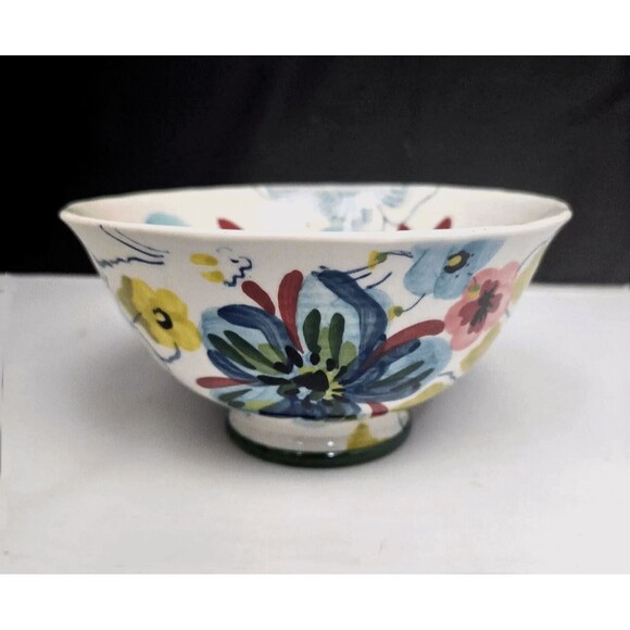 Anthropologie Estudio Flores Sissinghurst Castle Bowl Cereal Dessert Floral 6" - Picture 1 of 10